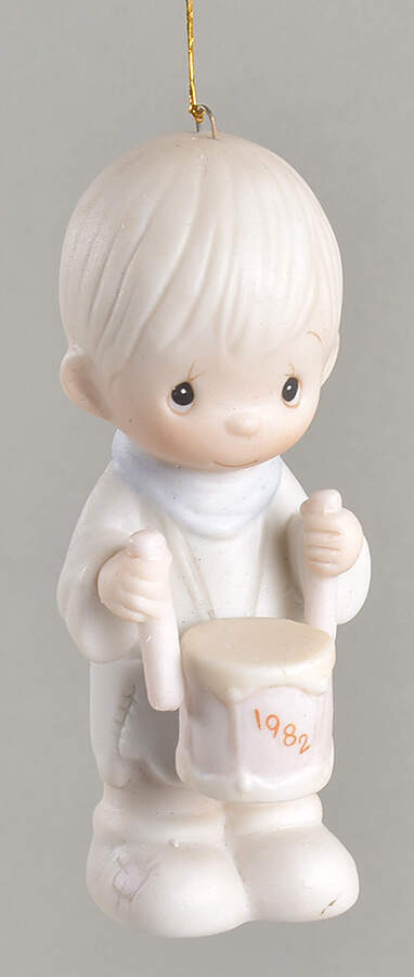 Annual Figural Ornament I'Ll Play My Drum For Him - Boxed by Precious Moments-1