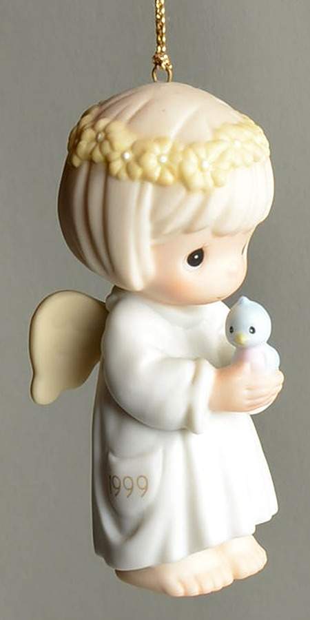 Annual Figural Ornament May Your Wishes For Peace Take Wing - Boxed by Precious Moments-1