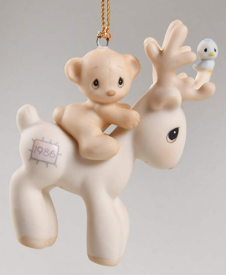 Birthday Collection Ornaments Reindeer - No Box by Precious Moments-1