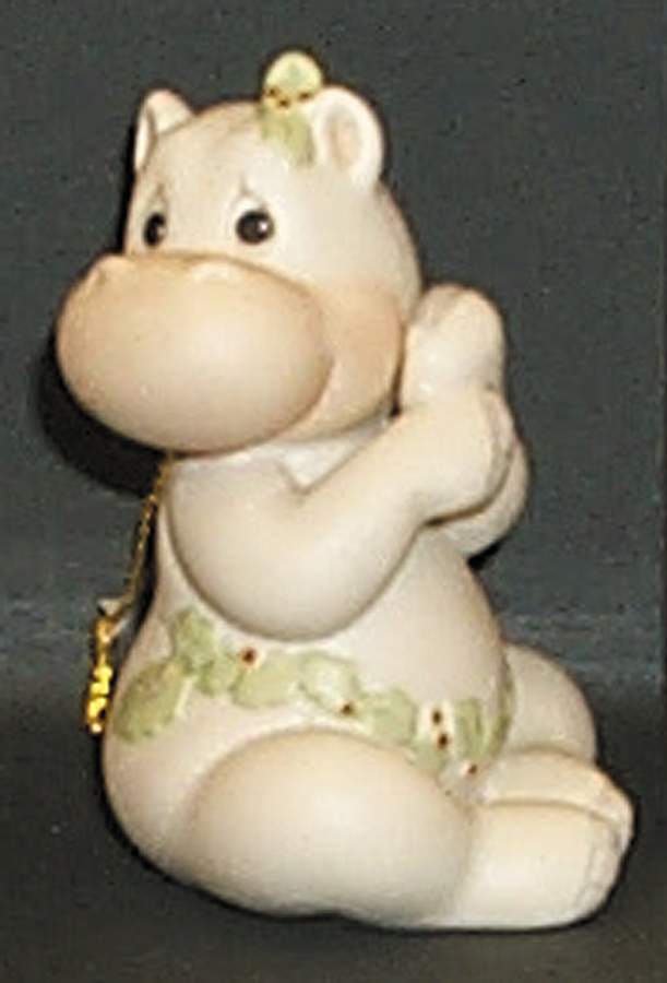 Birthday Collection Ornaments Hippo Holly Days - No Box by Precious Moments-1