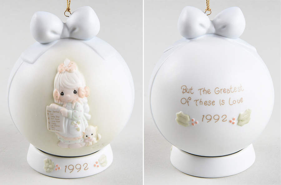 Masterpiece Ball Ornament But The Greatest Of These Is Love - Boxed by Precious Moments-1