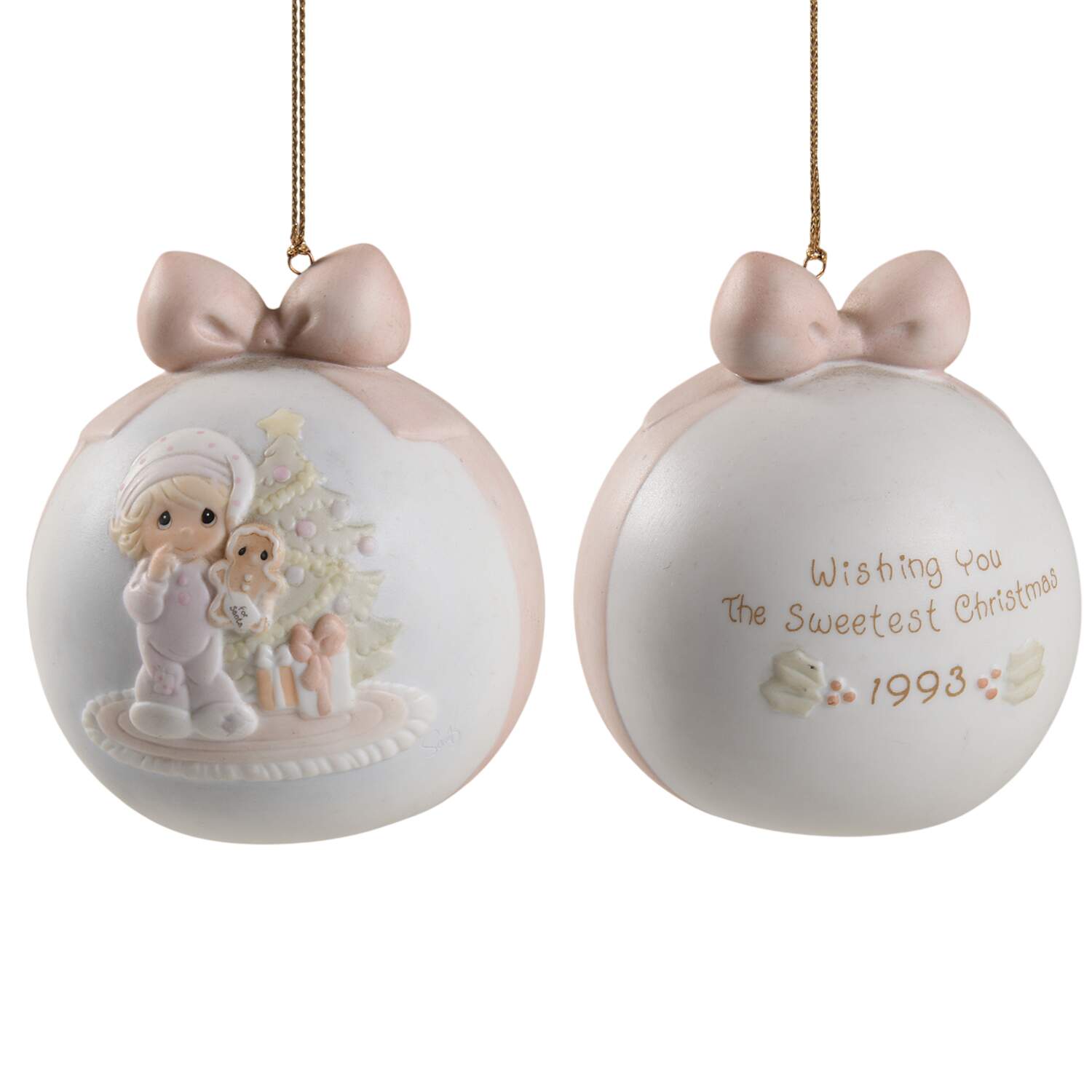 Masterpiece Ball Ornament Wishing You The Sweetest Christmas - No Box by Precious Moments-1
