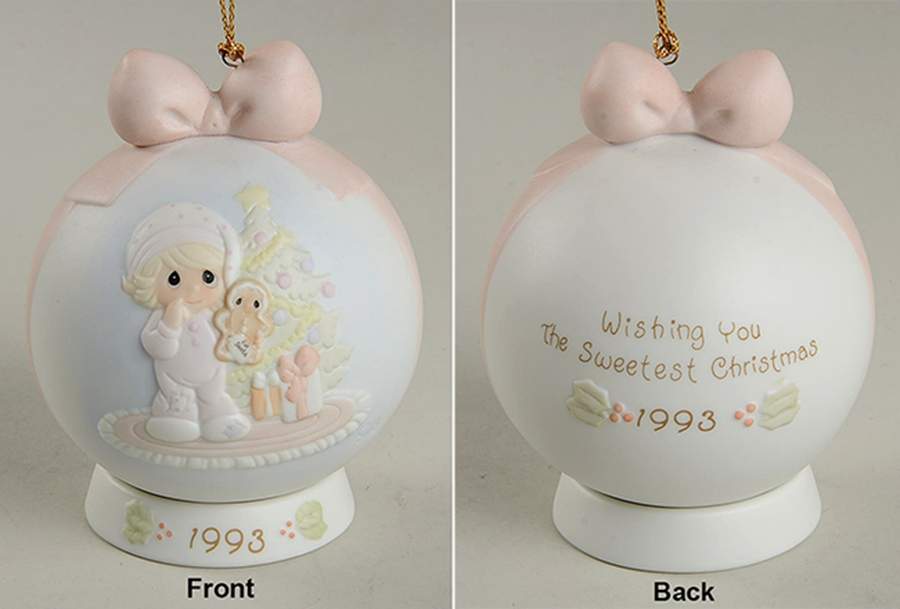 Masterpiece Ball Ornament Wishing You The Sweetest Christmas - No Box by Precious Moments-1