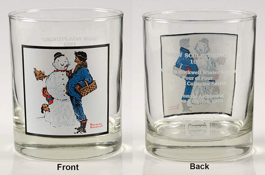 Norman Rockwell Winter Scenes Snow Sculpturing - No Box by Pepsi Cola-1