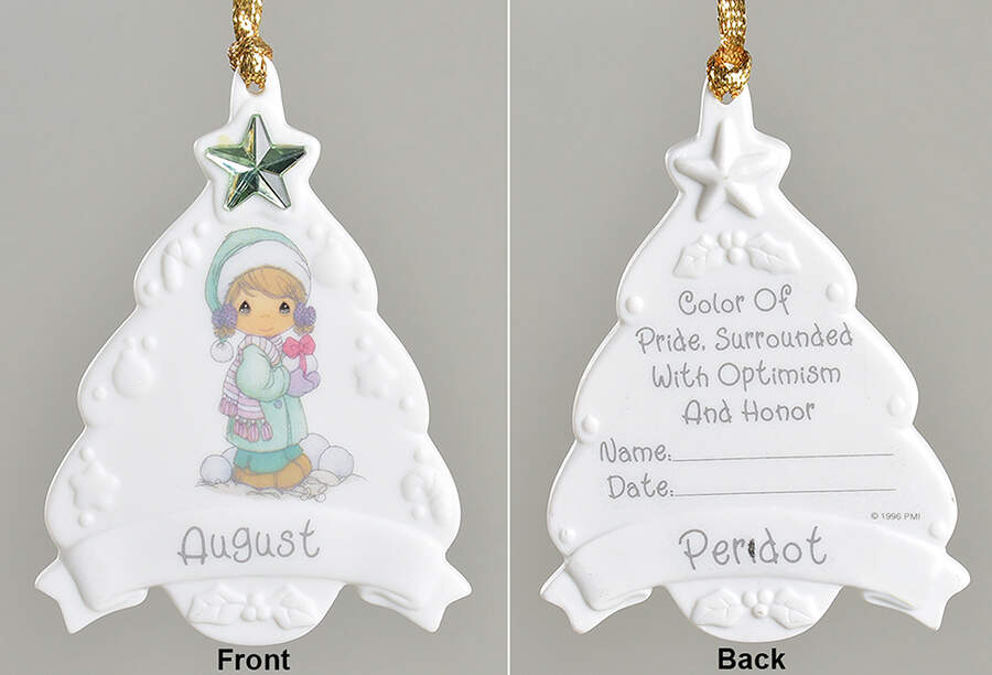 Birthstone Ornaments August - Boxed by Precious Moments-1