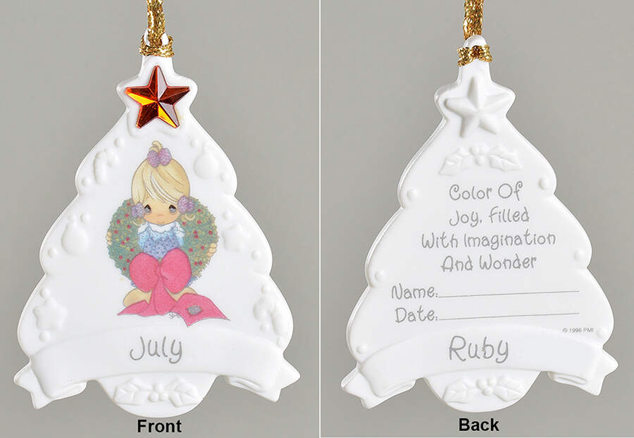 Birthstone Ornaments July - No Box by Precious Moments-1