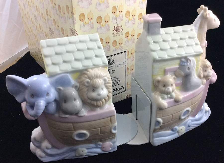 Noahs Ark Noahs Ark Book Ends - With Box by Precious Moments-1