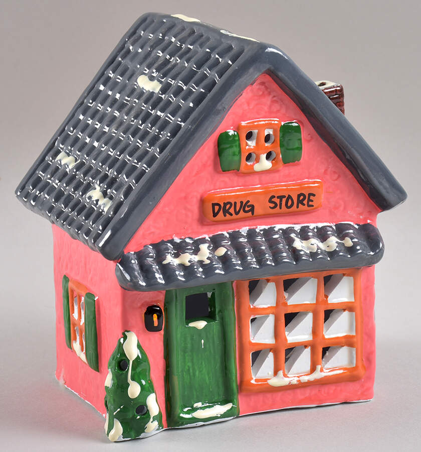Electrified Ceramic Buildings Drug Store - Boxed by Pacific Rim-1