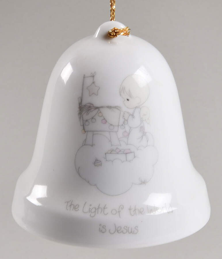 Bell Ornaments The Light Of The World Is Jesus - No Box by Precious Moments-1