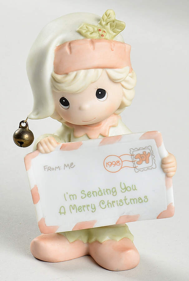 Annual Christmas Figurine I'm Sending You A Merry Christmas - Boxed by Precious Moments-1