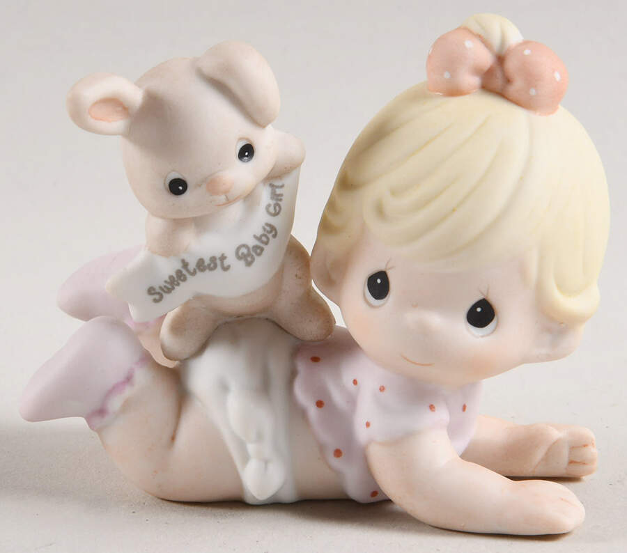 The Sweetest Baby Girl House-The Sweetest Baby Girl - With Box-House Mark by Precious Moments-1