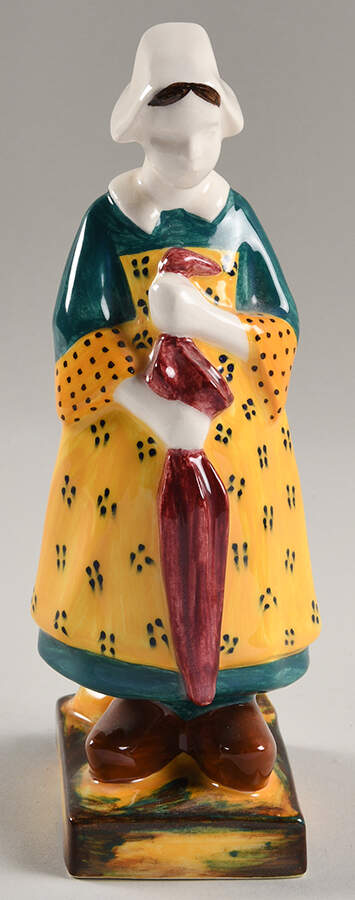 Artist's Works of Art Young Girl With Umbrella - Boxed by Quimper-1