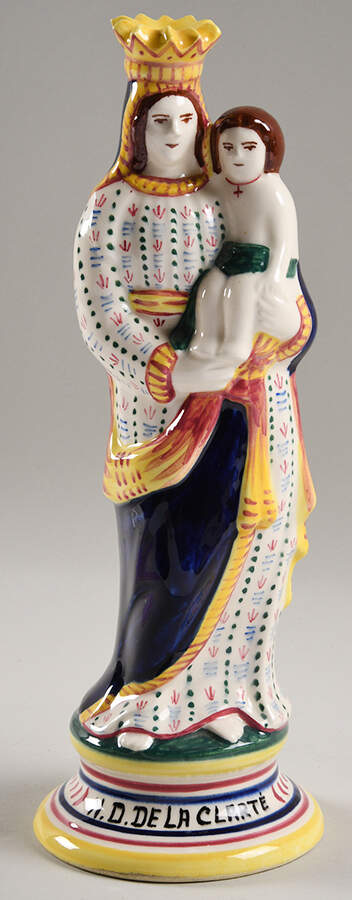 Religious Figurines Virgin Mary N. D. De La Clarte - Boxed by Quimper-1