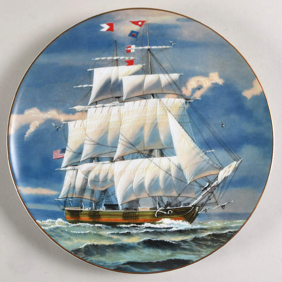 Great American Sailing Ships The Columbia - No Box by Rosenthal - Continental-1