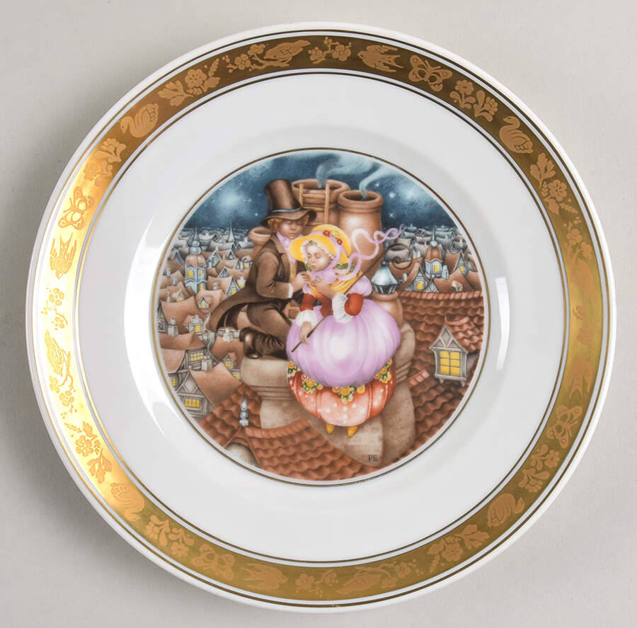Hans Christian Andersen Shepherdess & Chimney Sweep - Boxed by Royal Copenhagen-1