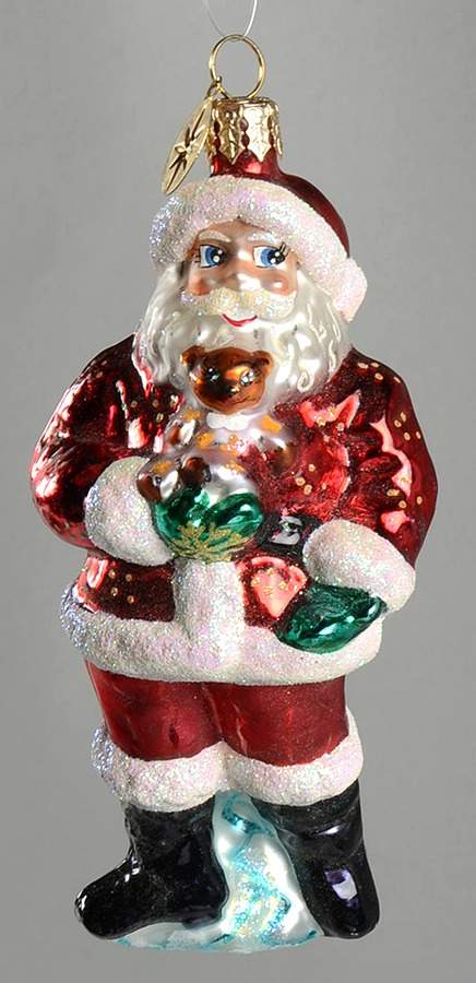 Christopher Radko Christmas Ornament Santa With Teddy Bear - No Box by Christopher Radko-1