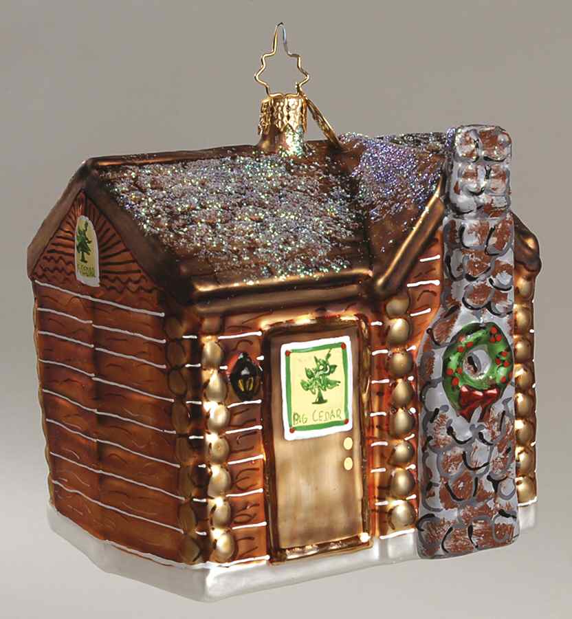 Christopher Radko Christmas Ornament Big Cedar Lodge Cabin - No Box by Christopher Radko-1