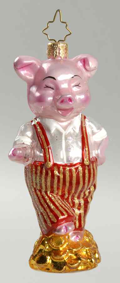 Christopher Radko Christmas Ornament Dancing Pig - No Box by Christopher Radko-1
