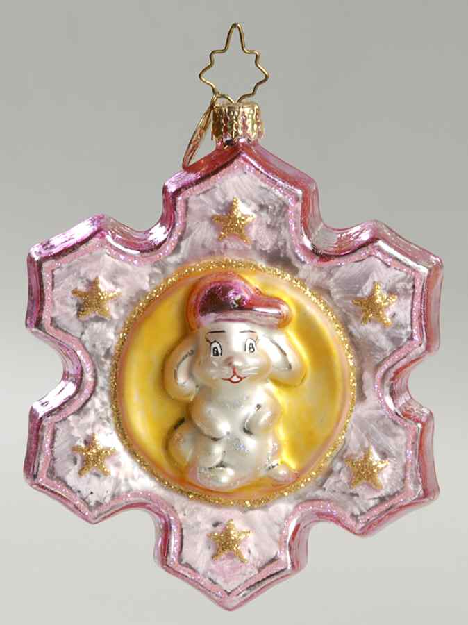 Christopher Radko Christmas Ornament Snuggle Snow - Baby's First Snowflake - No Box by Christopher Radko-1