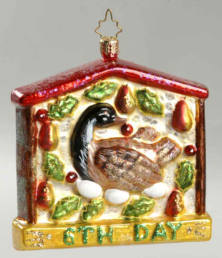 Twelve Days of Christmas 6 Geese A Laying - No Box by Christopher Radko-1