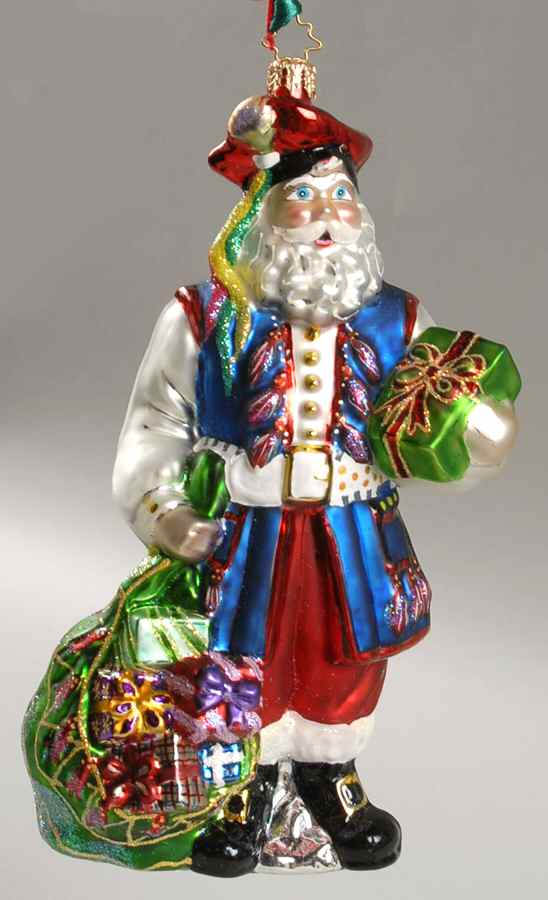 Christopher Radko Christmas Ornament Santa With Gifts - No Box by Christopher Radko-1