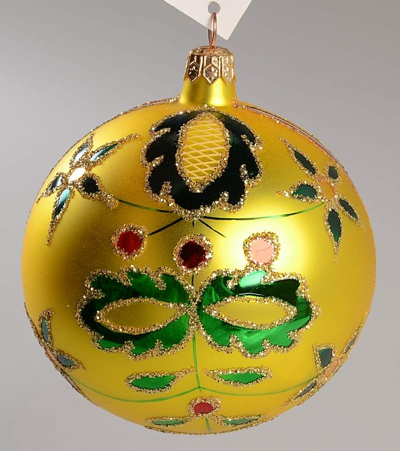 Balls Golden Alpine - Boxed by Christopher Radko-1
