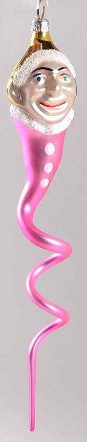 Twists Clown Snake-Dark Pink - No Box by Christopher Radko-1