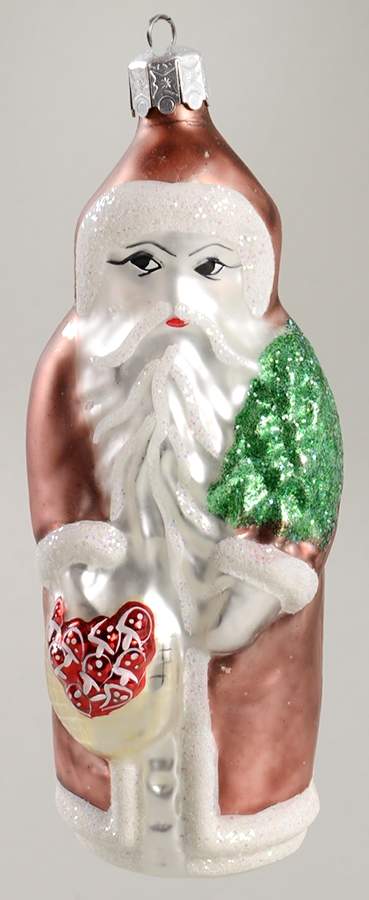 Santa with Pinecones-Trees Woodland Santa - No Box by Christopher Radko-1