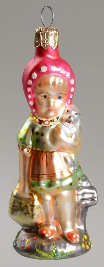 Children & Babies Madeleine's Puppy-Pink/Green - No Box by Christopher Radko-1