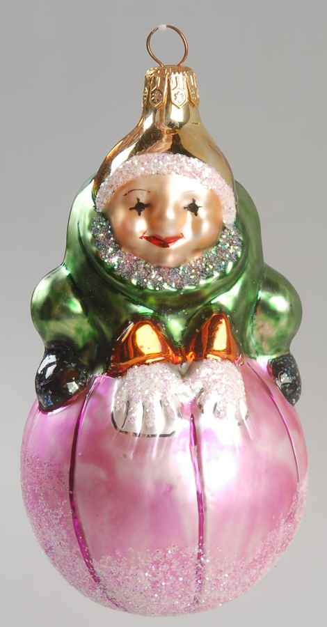 Clowns & Circus Roly Poly Clown-Pink - No Box by Christopher Radko-1
