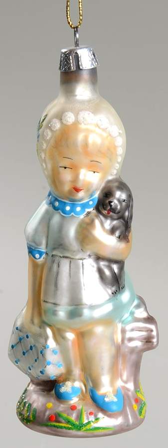 Children & Babies Madeline's Puppy-Silver/Blue - No Box by Christopher Radko-1