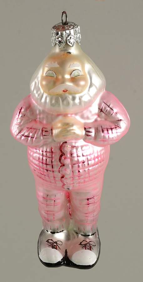 Santa's Pastimes-Recreations Sleepy Time Santa-Pink - No Box by Christopher Radko-1