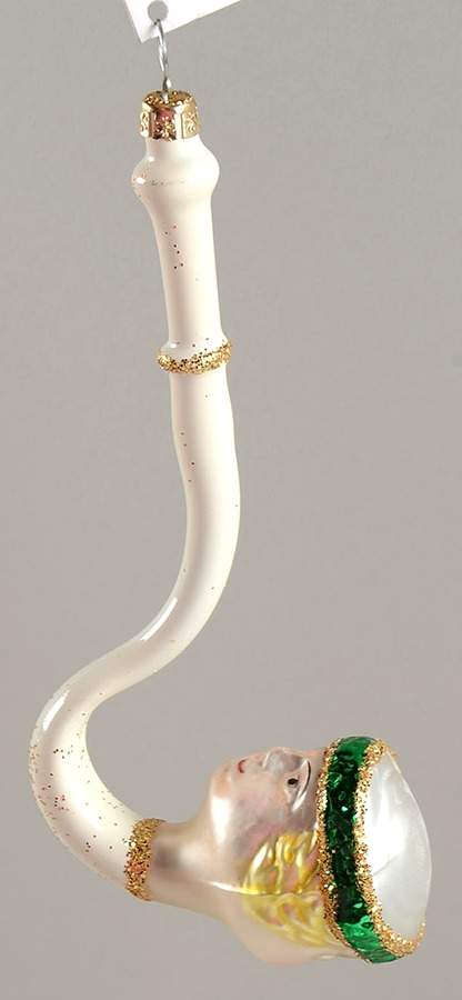 Pipes Talking Pipe-White Handle - No Box by Christopher Radko-1