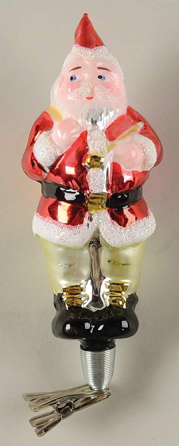 Clip-On Ornaments Thomas Nast Santa-Red/Gold - No Box by Christopher Radko-1