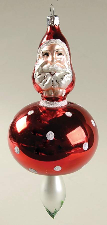 Santas Mushroom Santa - No Box by Christopher Radko-1