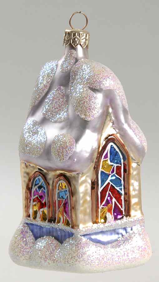 Buildings & Churches Midnight Mass-White - No Box by Christopher Radko-1