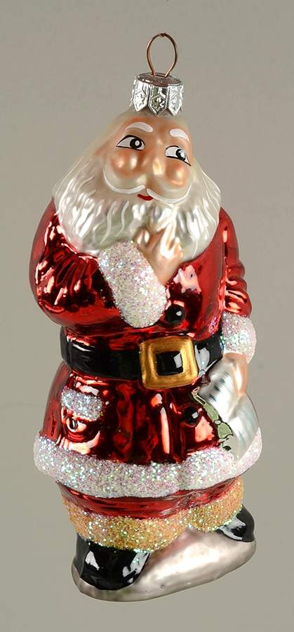 Santas Checking It Twice-Gold/Black Shoes - No Box by Christopher Radko-1