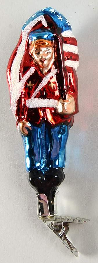 Clip-On Ornaments Soldier Boy-Blue Pants - No Box by Christopher Radko-1