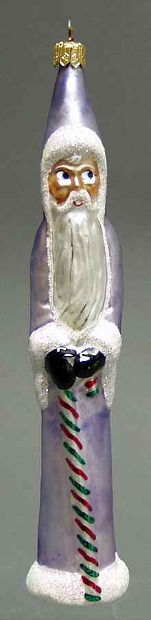 Santas Blue Slim Pickin's - No Box by Christopher Radko-1