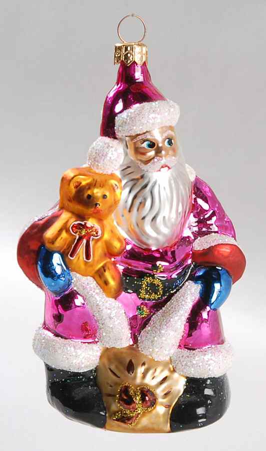 Santas Department Store Santa-Blue - No Box by Christopher Radko-1