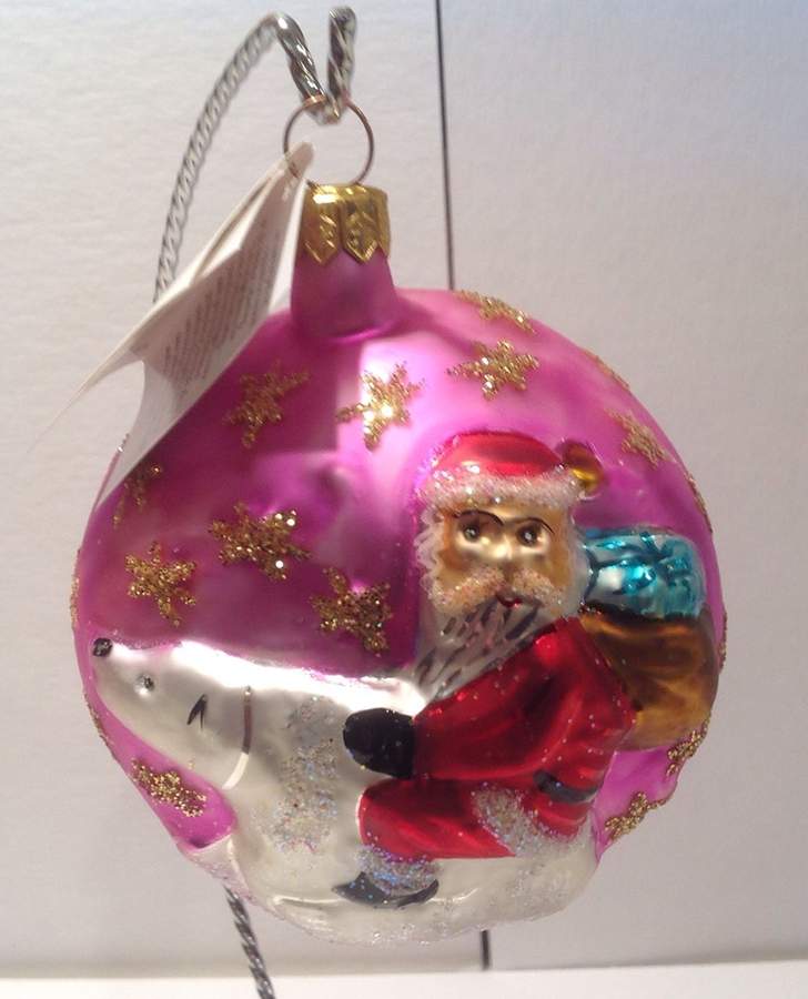 Balls Polar Express-Pink - No Box by Christopher Radko-1