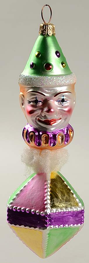 Clowns & Circus Clown Spin-Green Hat - No Box by Christopher Radko-1