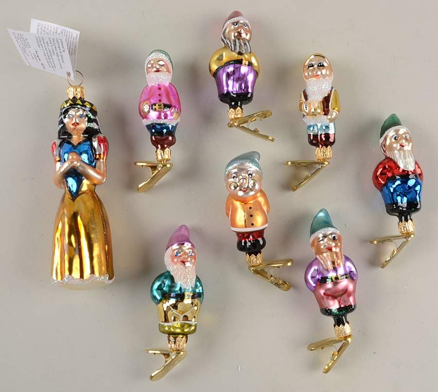 Clip-On Ornaments And Snowy Makes Eight (Set 8) - No Box by Christopher Radko-1