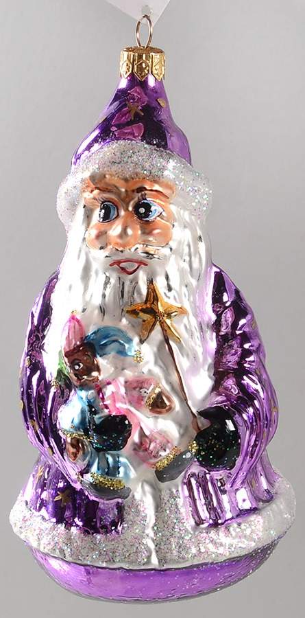 Santas Spellbound - Purple Vinney's Exclusive - No Box 127b by Christopher Radko-1