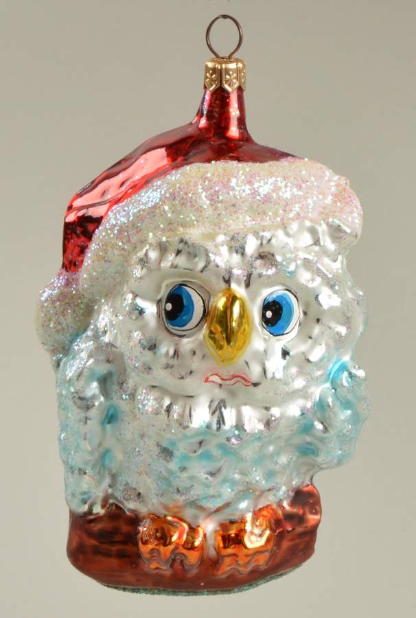 Birds Santa Hoot - No Box by Christopher Radko-1