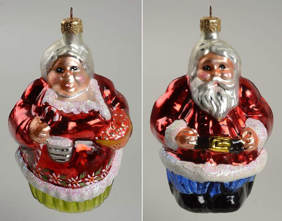 Santas The Clauses-Blue/Green - No Box by Christopher Radko-1