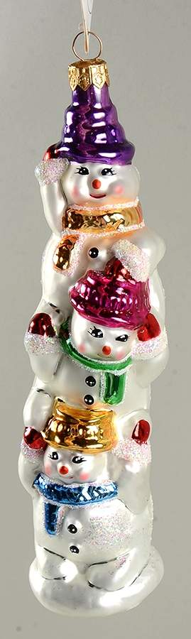 Snowmen Snowtem Pole - No Box by Christopher Radko-1