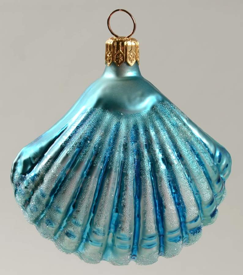 Aquatic Sea Shells-Blue - No Box by Christopher Radko-1