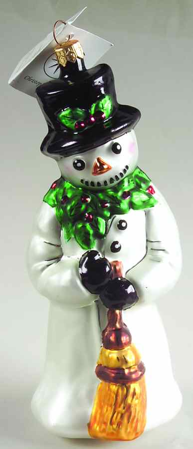 Snowmen with Broom Holly Jolly - No Box by Christopher Radko-1