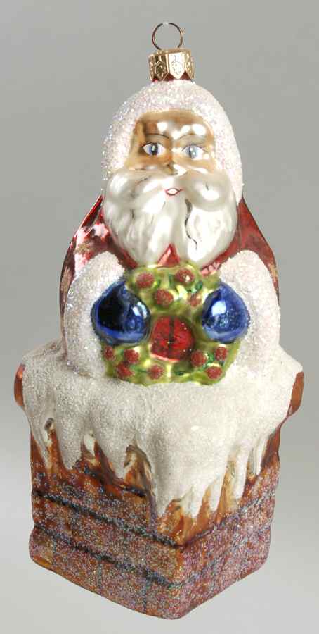 Santas Chimney Cheer - No Box by Christopher Radko-1